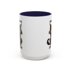 Funny Cat Mug | Silence Is Golden Coffee Cup | Gift for Cat Lovers | Humorous Kitchenware | Ceramic Teacup | Unique Animal Gifts