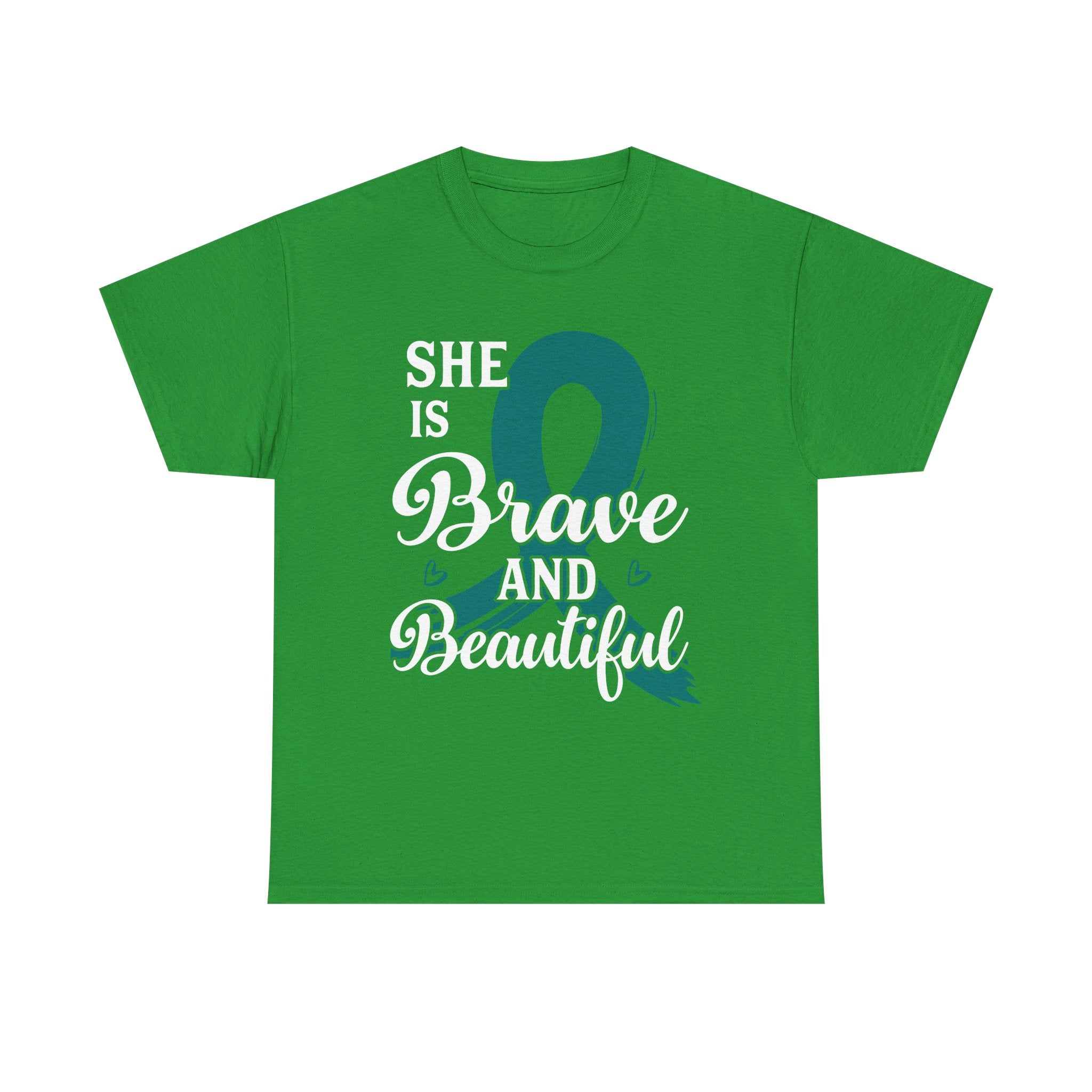 Empowering Brave & Beautiful Tee, Inspirational T-Shirt, Unisex Awareness Shirt, Gift for Support, Cancer Awareness Tee, Confidence T-Shirt