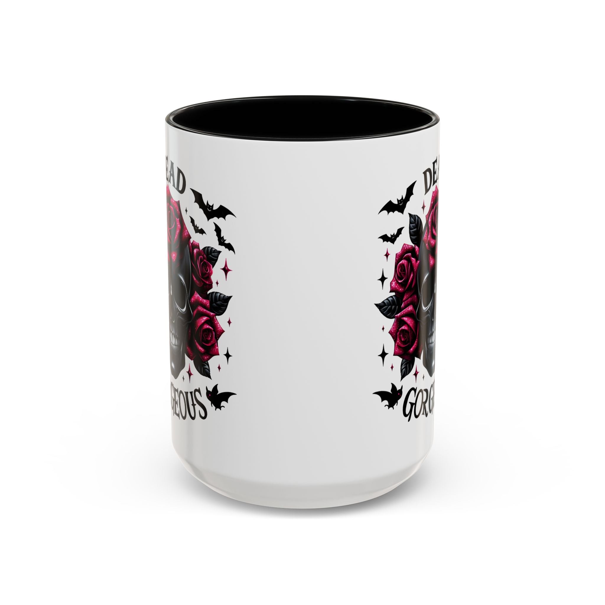 Gothic Skull Coffee Mug - Dead Gorgeous Design halloween horror art goth