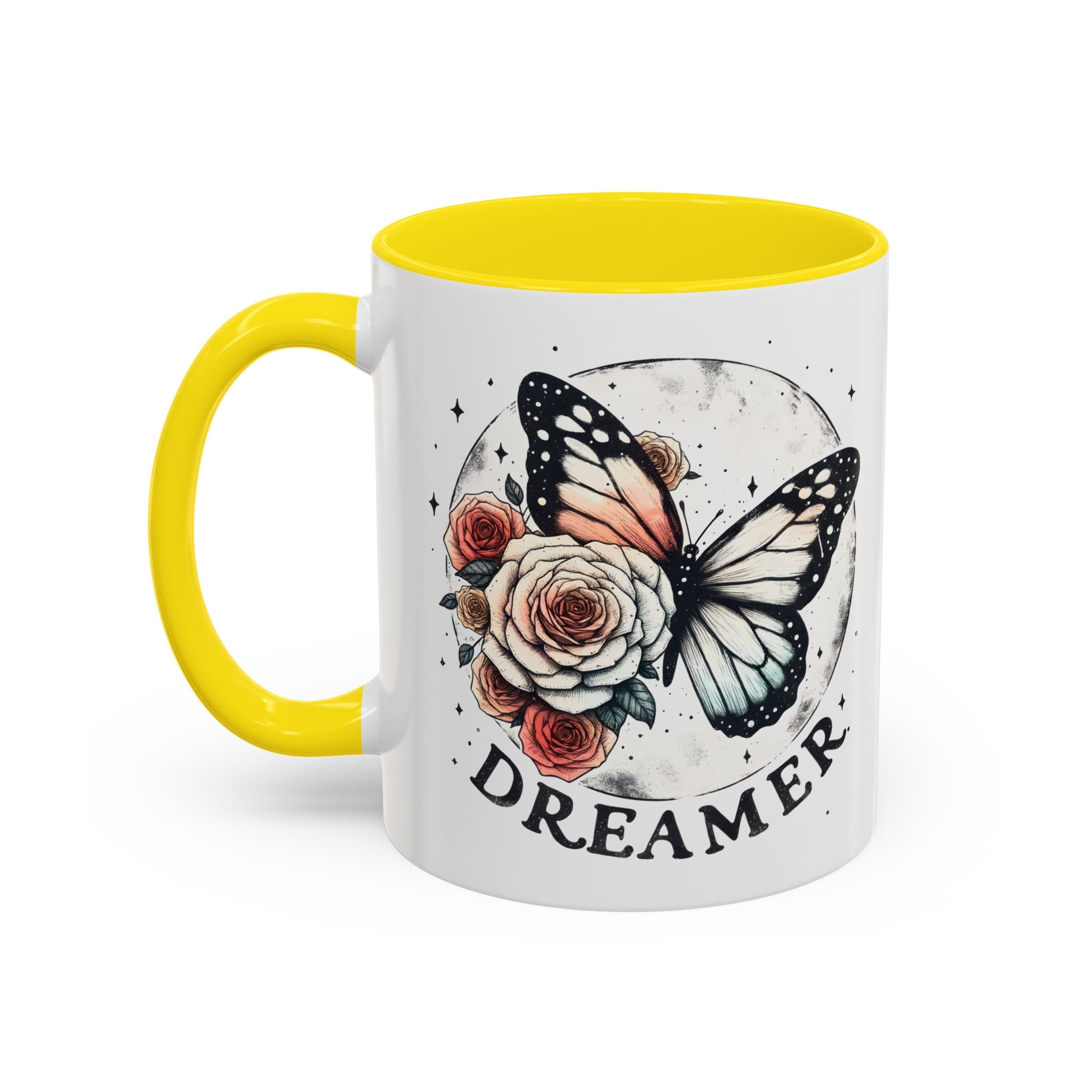 Dreamer Butterfly Coffee Mug - Stylish Accent for Creatives positive vibe freedom nature lover
