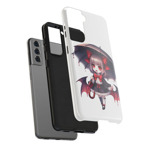 vampire girl horror art Tough Phone Cases
