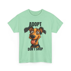 Funny Dog Adoption Tee, Unisex Tee, Pet Lover Gift, Animal Rescue Shirt, Dog Lover Apparel, Adopt Don't Shop Tee