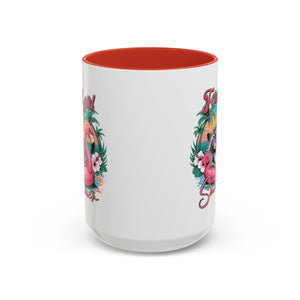 Feral Girl Summer Coffee Mug - Accent Design for Animal Lovers
