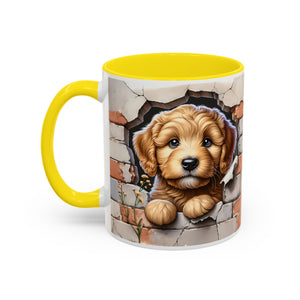 Cute Dog Accent Coffee Mug - Perfect Gift for Pet Lovers, Animal Lovers, Home Decor, Coffee Lovers, Unique Kitchenware