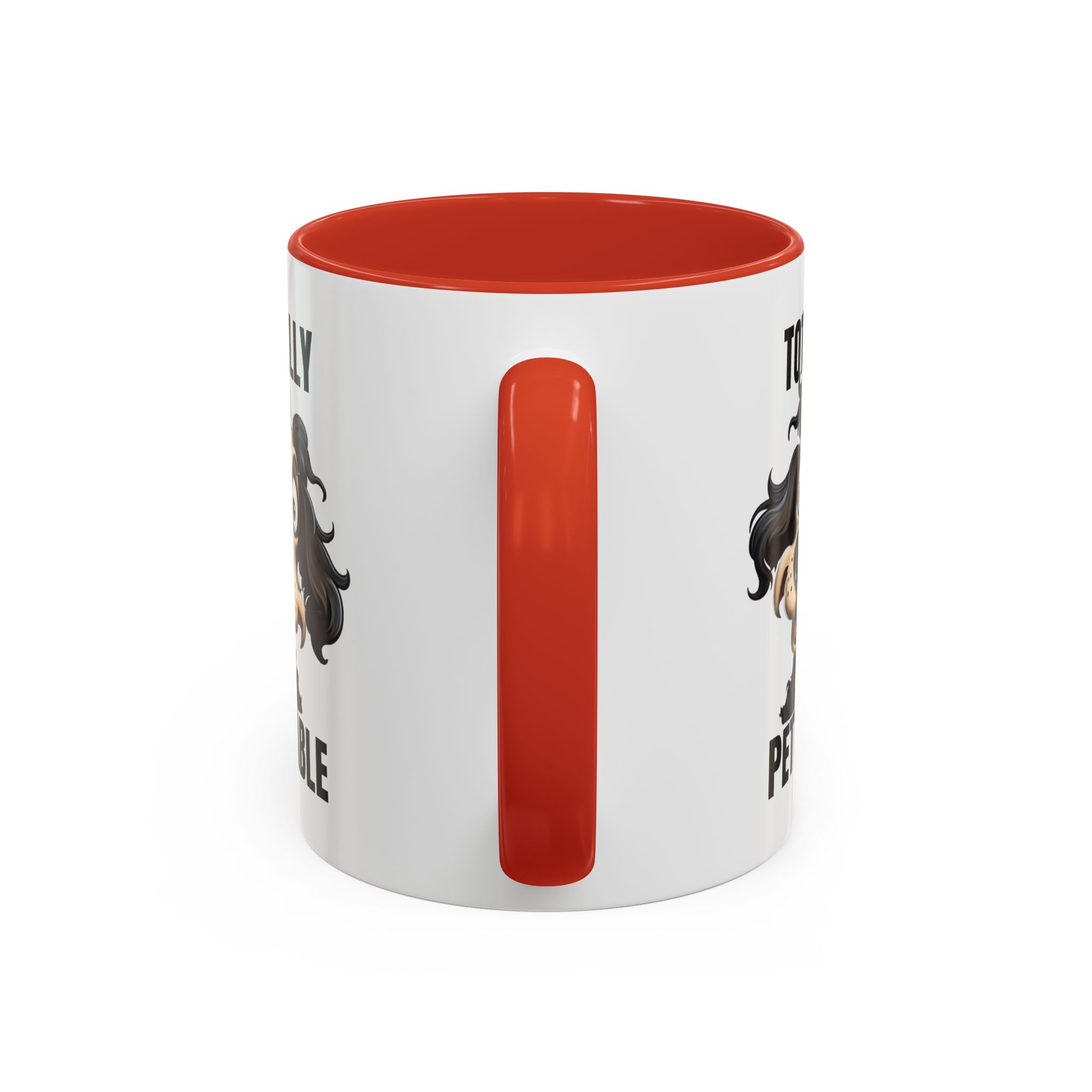 Totally Pettable Coffee Mug, Dog Lover Gift, Animal Print Mug, Funny Pet Mug, Customizable Coffee Cup, Gift for Pet Owners