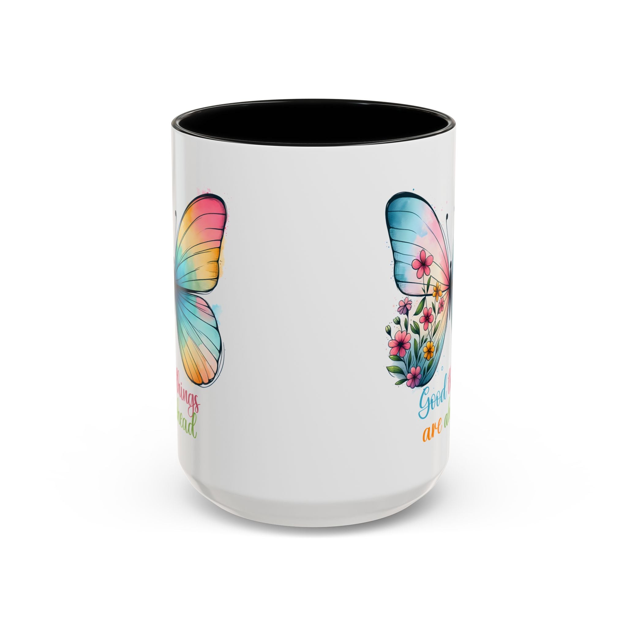 Inspirational Butterfly Coffee Mug positive vibe mental health