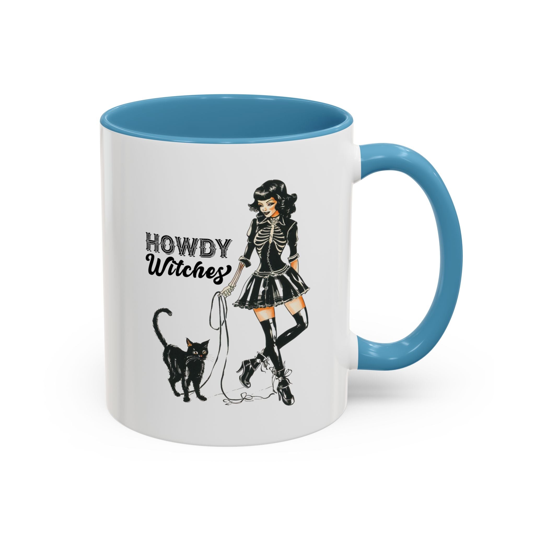 Spooky Cat Coffee Mug, Halloween Gifts, Witchy Home Decor, Black Cat Mug, Cozy Drinkware, Magical Kitchen Accessories