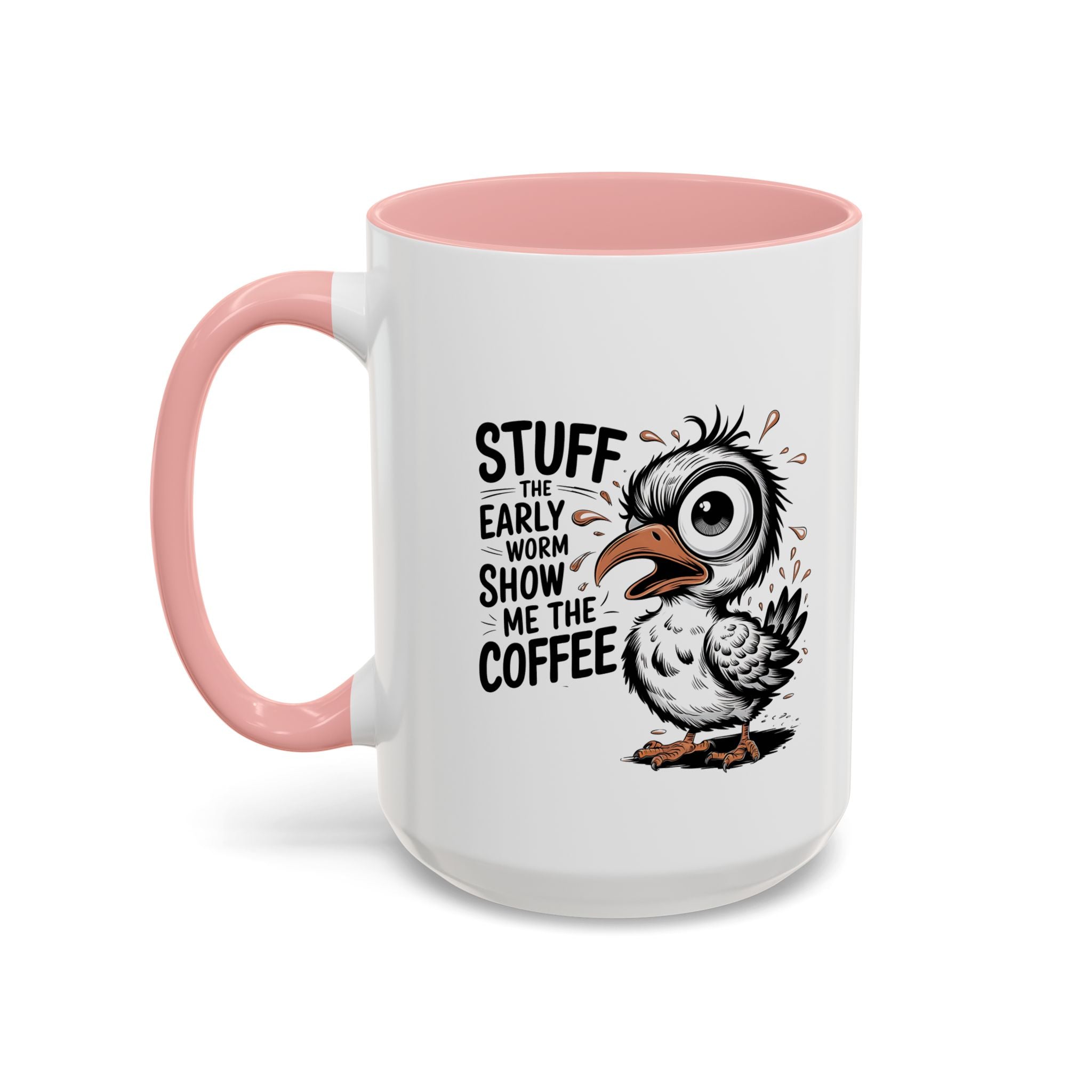 Quirky Coffee Mug with Owl Design | Gift for Coffee Lovers, Unique Office Mug, Fun Morning Coffee Cup, Bird-Themed Mug, Early Bird Gift