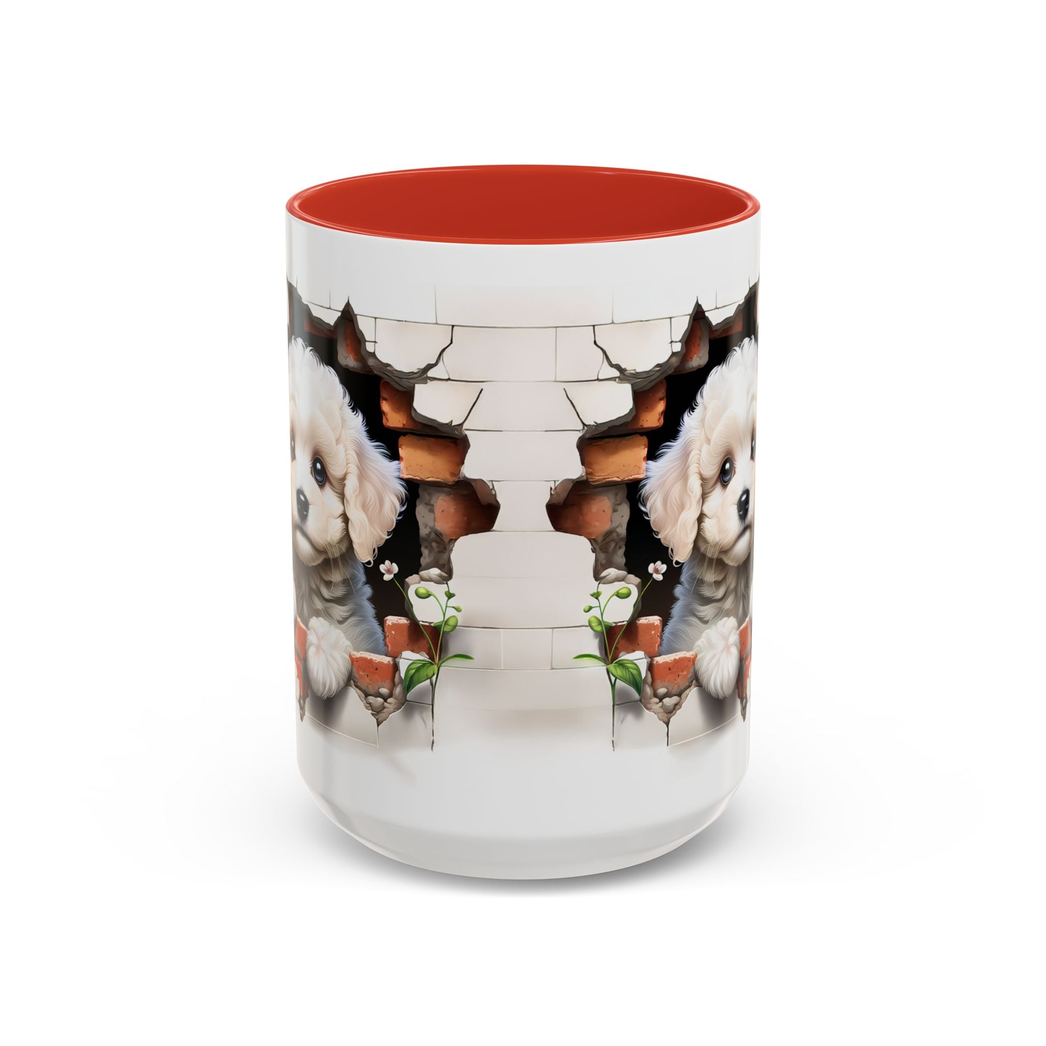 Cute Puppy Accent Coffee Mug - Adorable Dog Lover Gift, Pet-Themed Mug, Home Decor, Ideal for Gifts, Animal Enthusiast