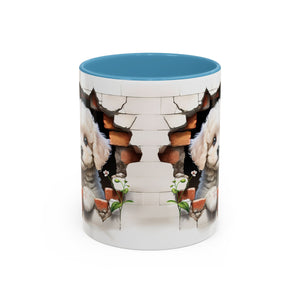 Cute Puppy Accent Coffee Mug - Adorable Dog Lover Gift, Pet-Themed Mug, Home Decor, Ideal for Gifts, Animal Enthusiast