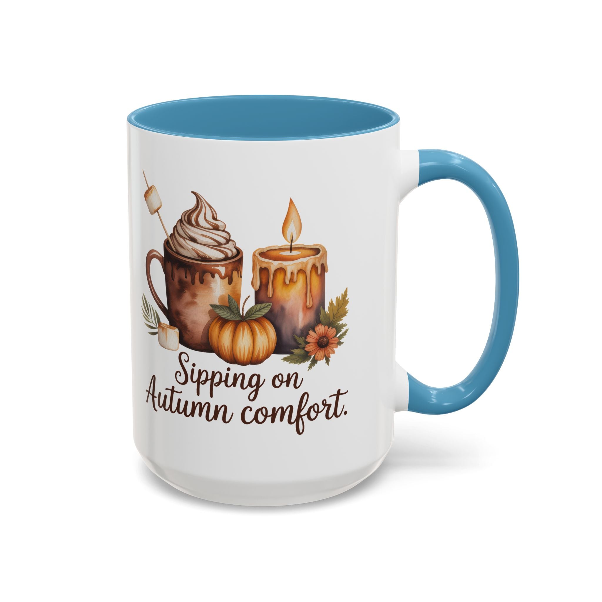 Autumn Comfort Coffee Mug - Sipping on Cozy Vibes nature lovers cup