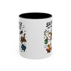 Silly Goose Coffee Mug - Fun Gift for Animal Lovers, Quirky Desk Decor, Inspirational Drinkware, Home & Office Tea Cups