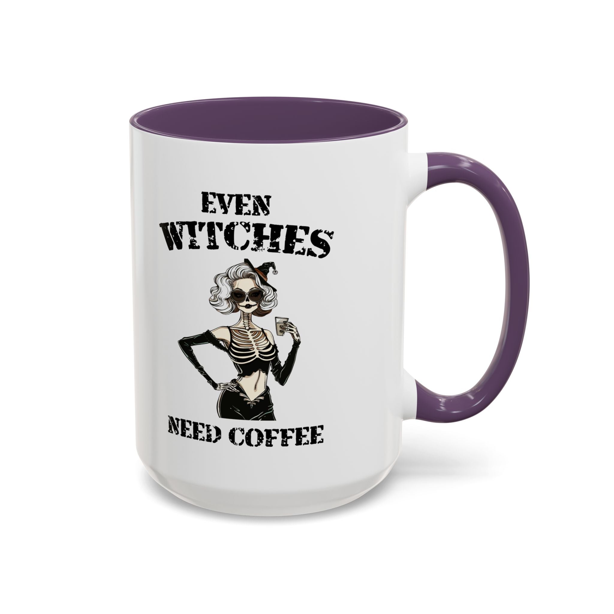 Witchy Coffee Mug - Even Witches Need Coffee, Spooky Gift, Halloween Decor, Witch Lover's Mug, Unique Coffee Cup