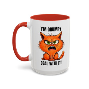 Grumpy Cat Coffee Mug, Funny Cat Mug, Gift for Cat Lovers, Office Coffee Cup, Humor Mug, 11oz 15oz