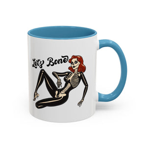Spooky Skeleton Mug - Let's Bone, Halloween Gift, Gothic Coffee Cup, Unique Home Decor, Fun Drinkware