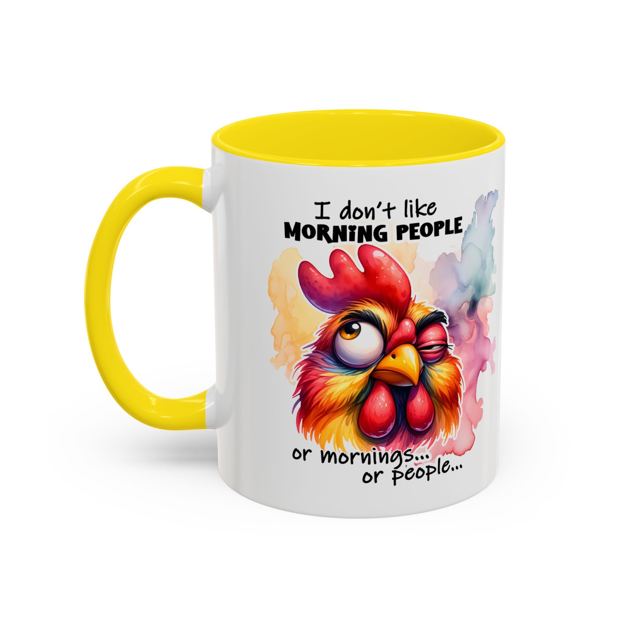 Funny Morning Coffee Mug, Rooster Mug, Gift for Coffee Lovers, Morning People, Humor Mug for Friends
