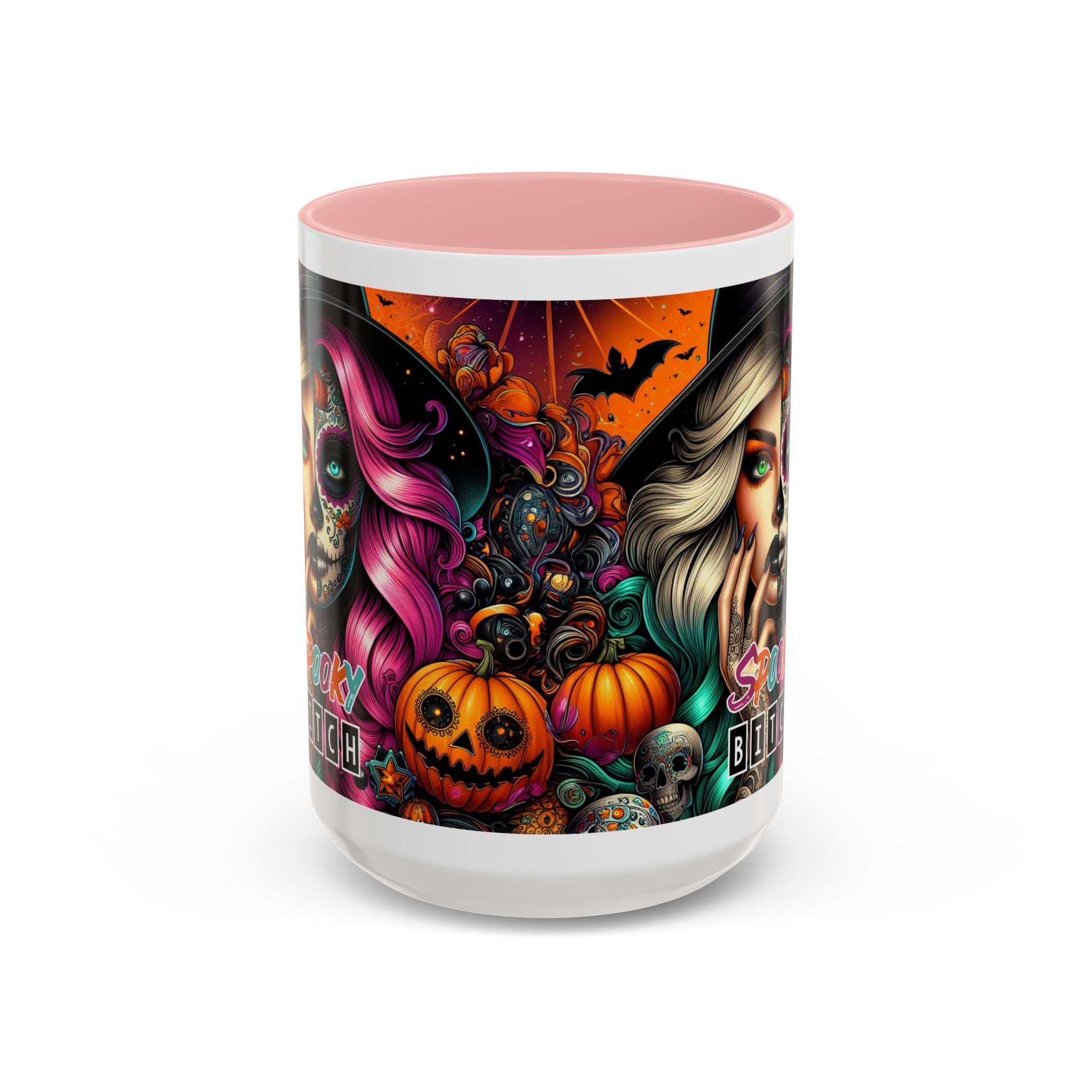 Spooky Bitch Halloween Coffee Mug - 11oz & 15oz | Witchy Vibes for Gifting, Halloween Decor, Fun Coffee Lover Gift, Spooky Season Must-Have