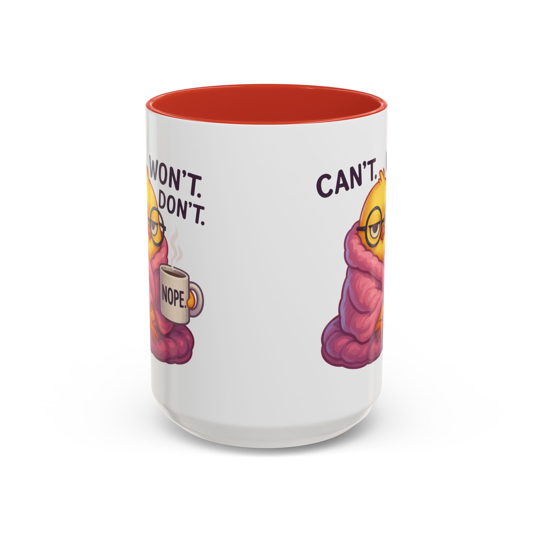 Cozy Cartoon Coffee Mug - Perfect for Lazy Days, Gifts for Friends, Cute Coffee Cups, Inspirational Morning Mug, Funny Beverage Container