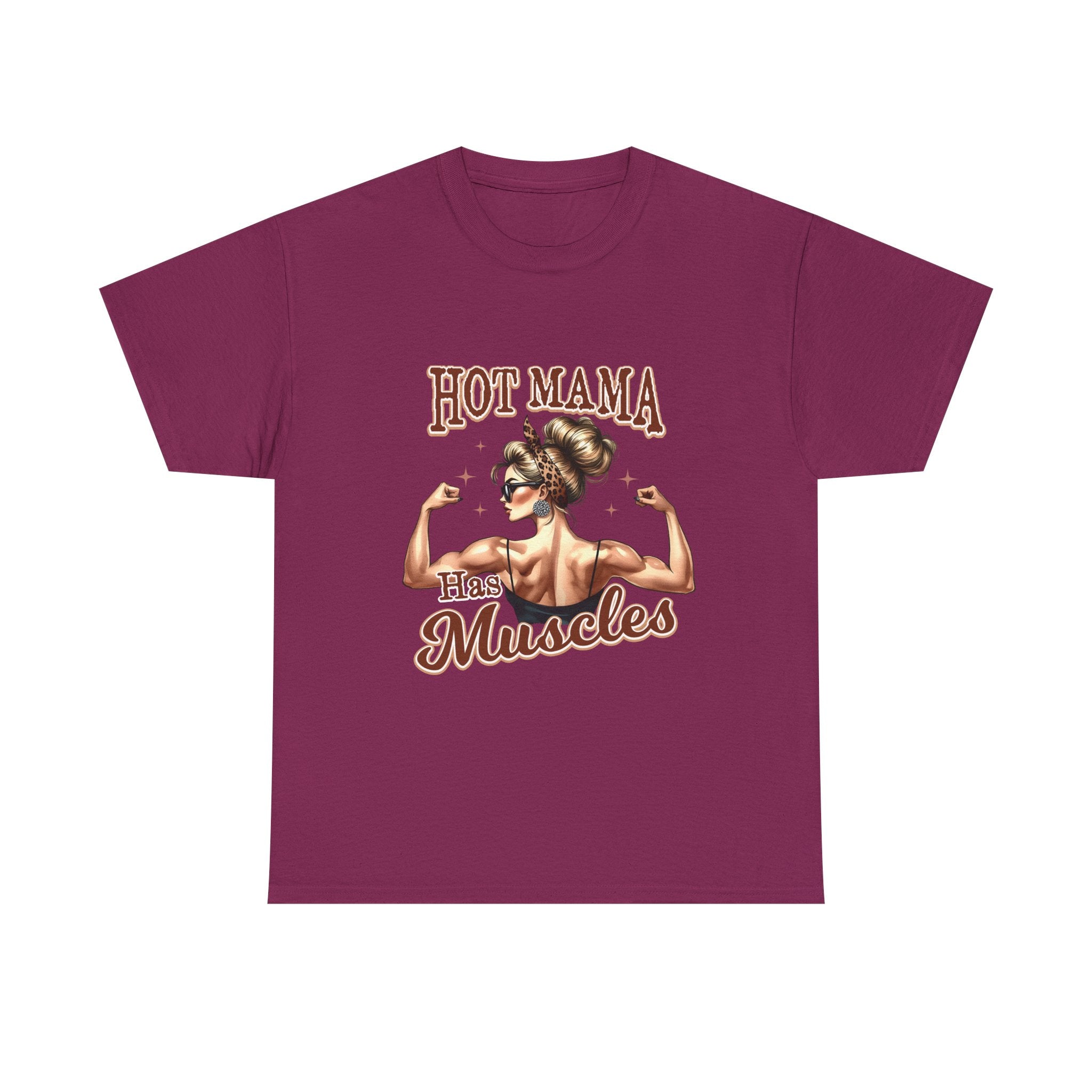 Muscle Mama Tee: Empowering Unisex Cotton Shirt, Gift for Moms, Fitness Lovers, Workout Apparel, Birthday, Mother's Day
