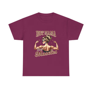 Muscle Mama Tee: Empowering Unisex Cotton Shirt, Gift for Moms, Fitness Lovers, Workout Apparel, Birthday, Mother's Day