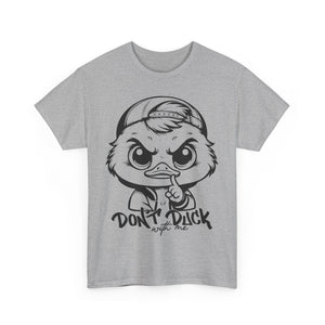 Don't Duck With Me Unisex Heavy Cotton Tee - Fun Cartoon Design Perfect for Casual Days