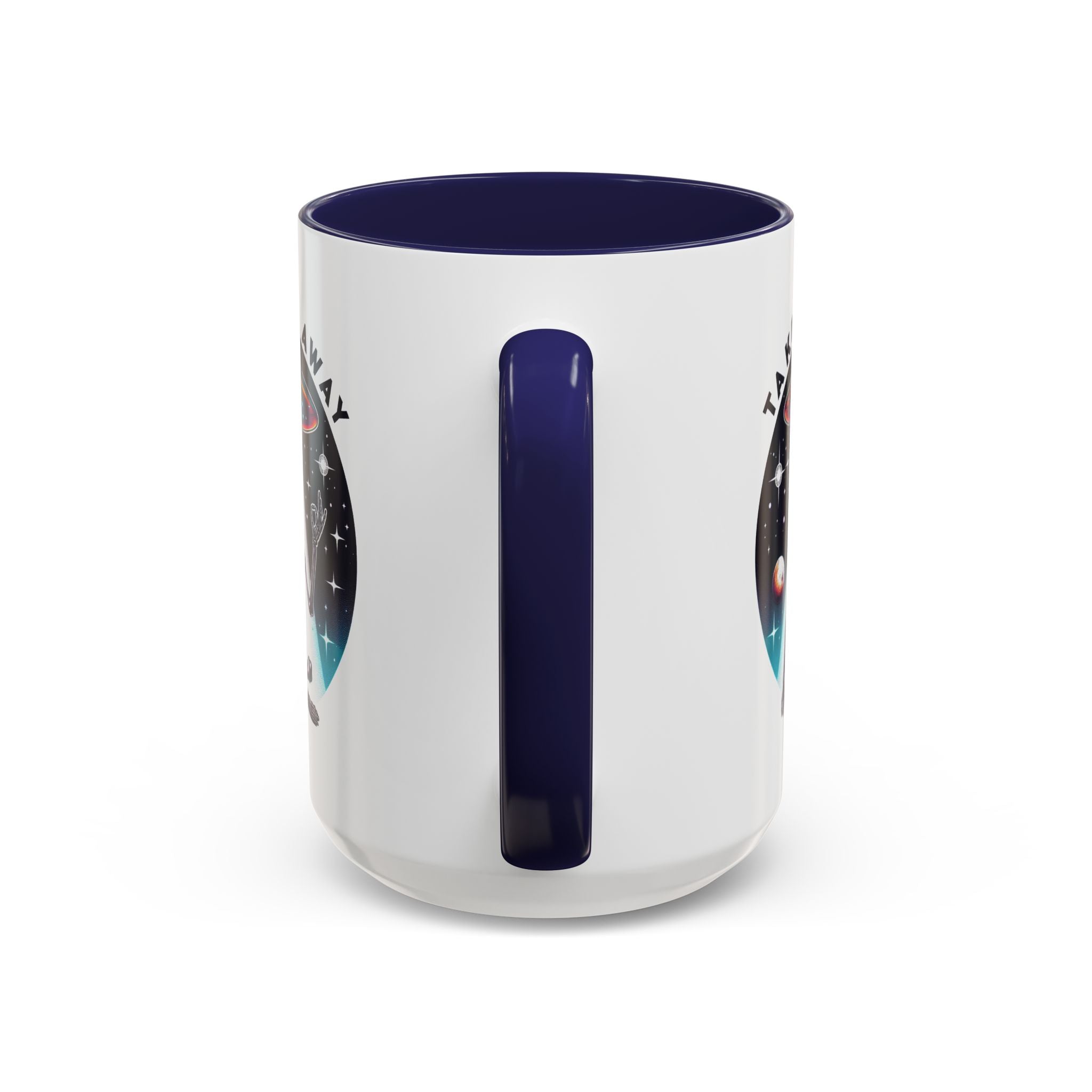 Galactic Skeleton Coffee Mug, Take Me Away Mug, Space-Themed Mug, Unique Gift for alien Lovers, Sci-Fi Cafe Mug