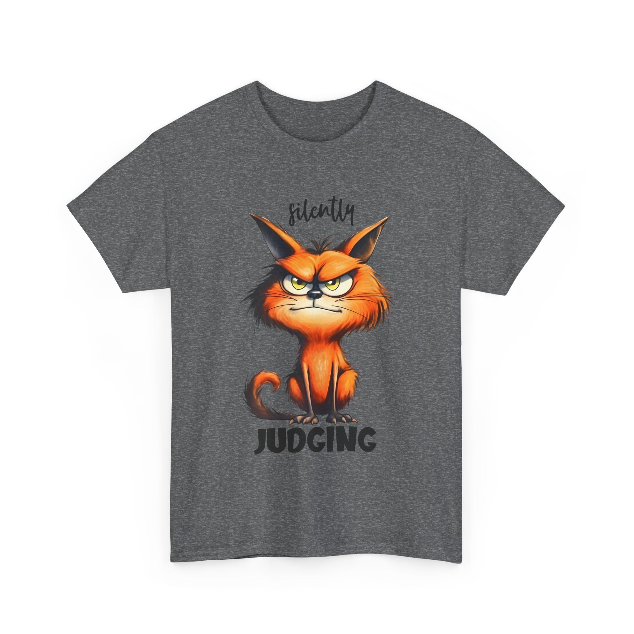 Unisex Cat Judgment Tee, Funny Cat Shirt, Gift for Cat Lovers, Pet Humor Tee, Cute Cat Graphic Tee, Animal T-Shirt