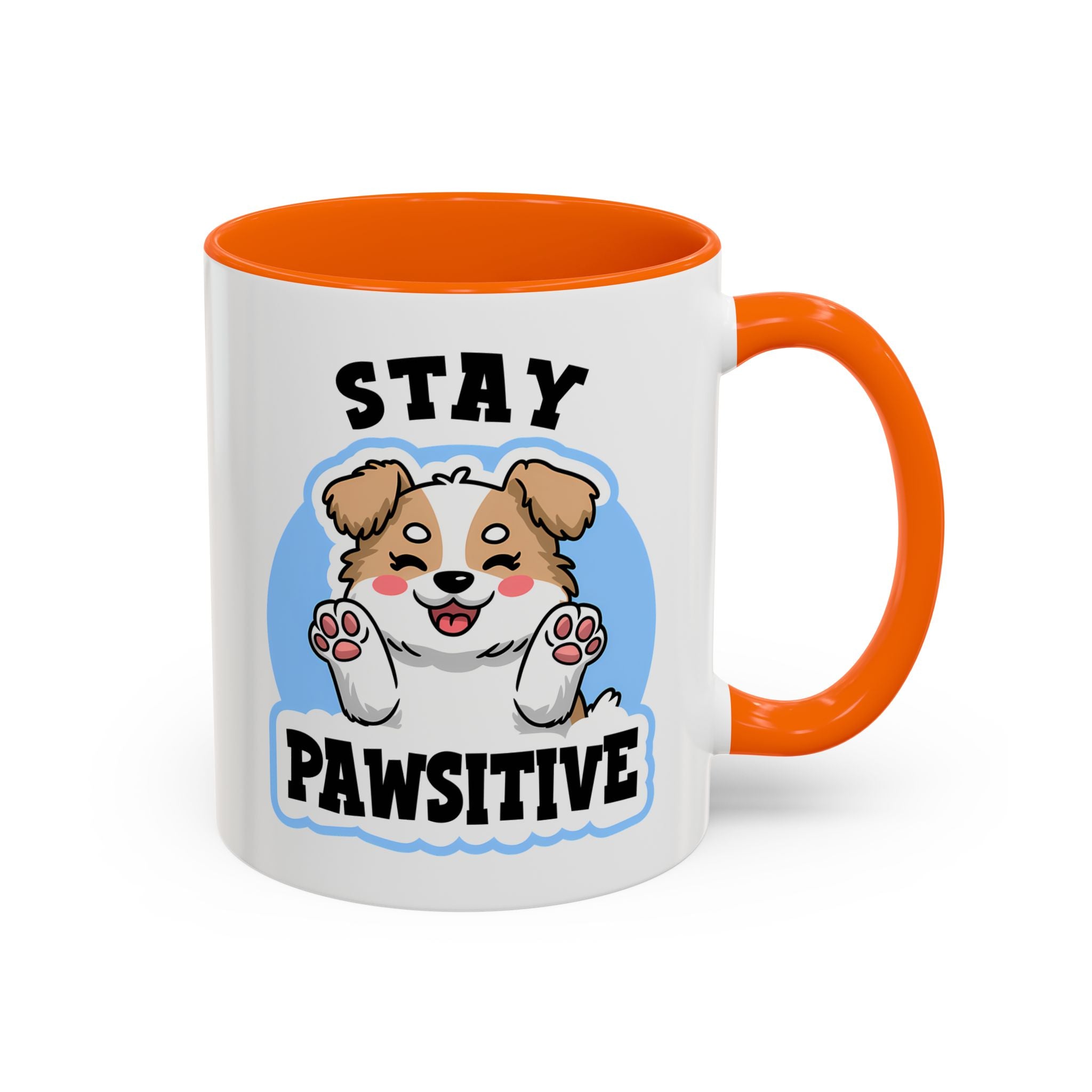 Cute Stay Pawsitive Coffee Mug - Perfect Gift for Dog Lovers mental health