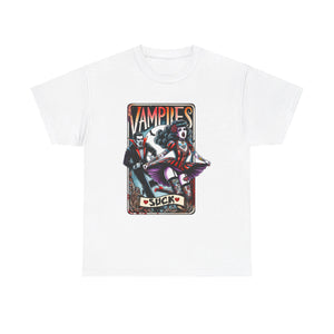 vampires suck horror art Unisex Heavy Cotton Tee men women