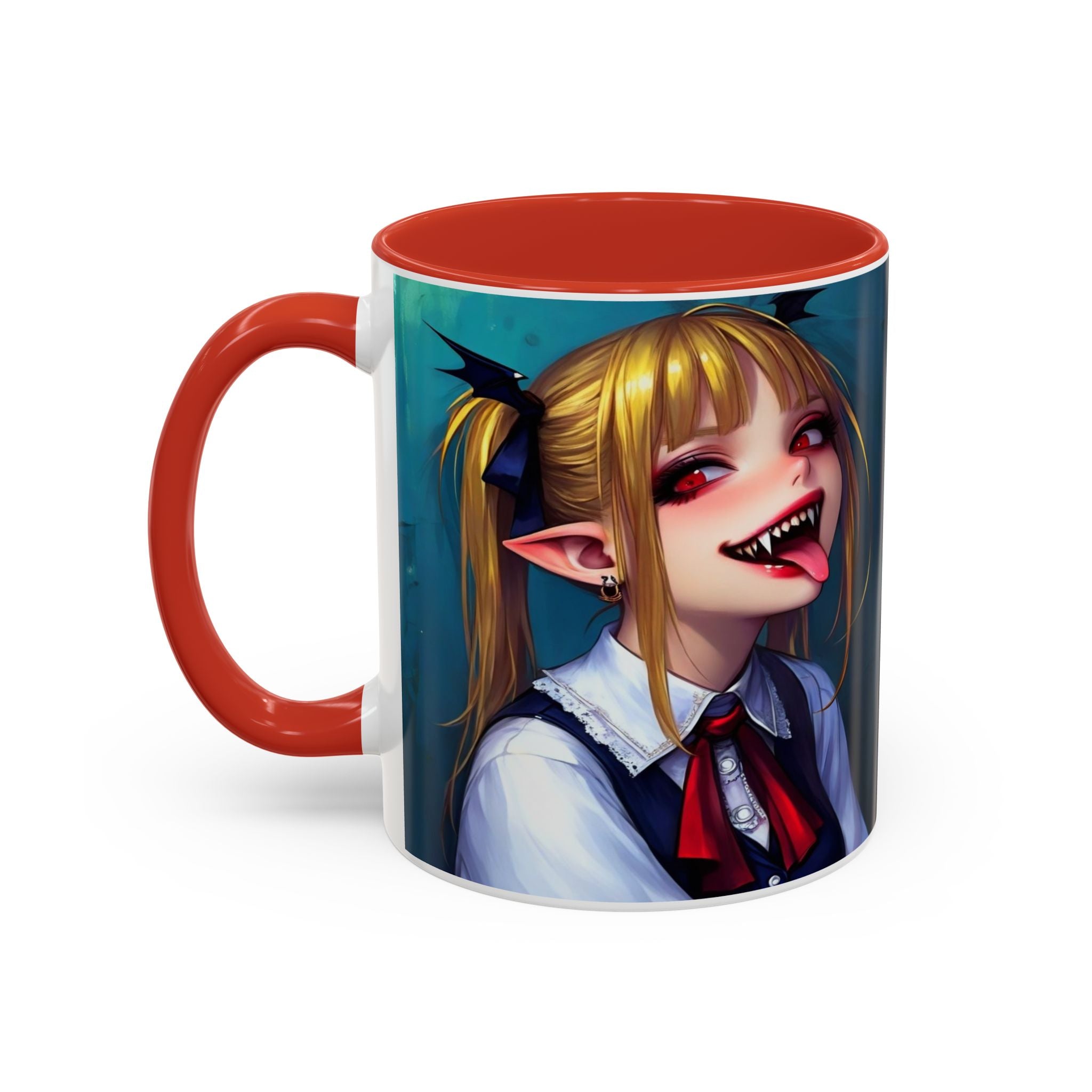 goth vampire girl Gothic Anime Coffee Mug with Edgy Design horror art