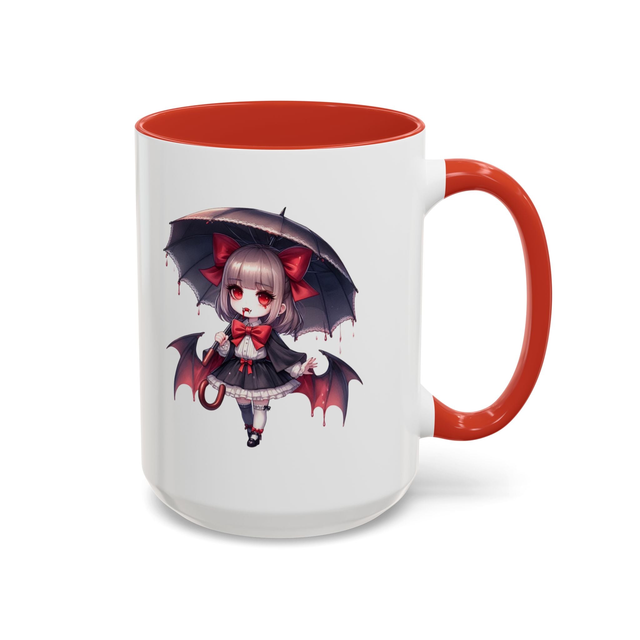 Gothic vampire girl  horror art Accent Coffee Mug (11, 15oz)