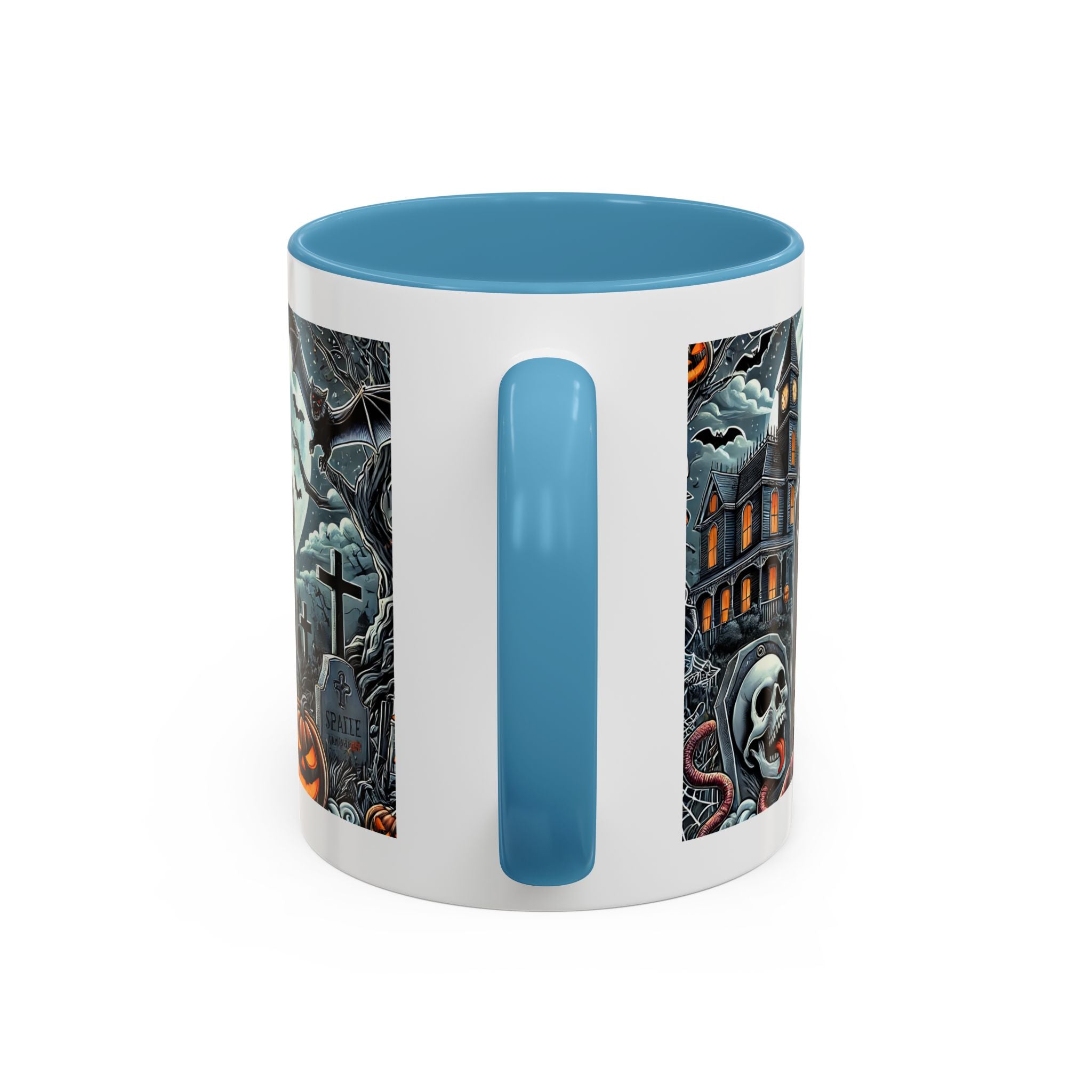 Gothic vampire Halloween Coffee Mug, Spooky Decor, Skull Design, Gift for Horror Lovers,  Party Essential, Unique Drinkware