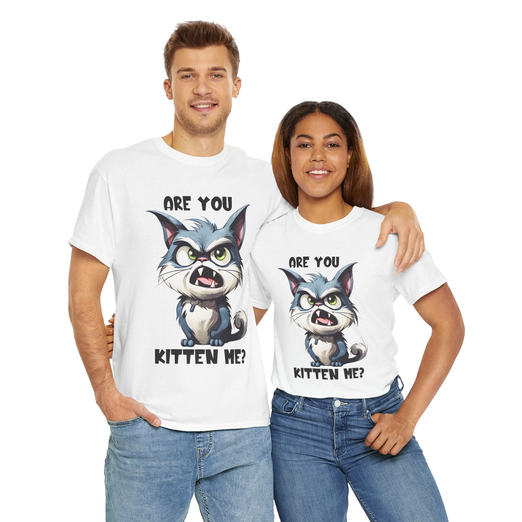 Are You Kitten Me? Cat Lover Tee, Funny T-Shirt, Gift for Cat Owners, Unisex Cotton Tee, Cute Kitten Shirt, Pet Lovers Apparel