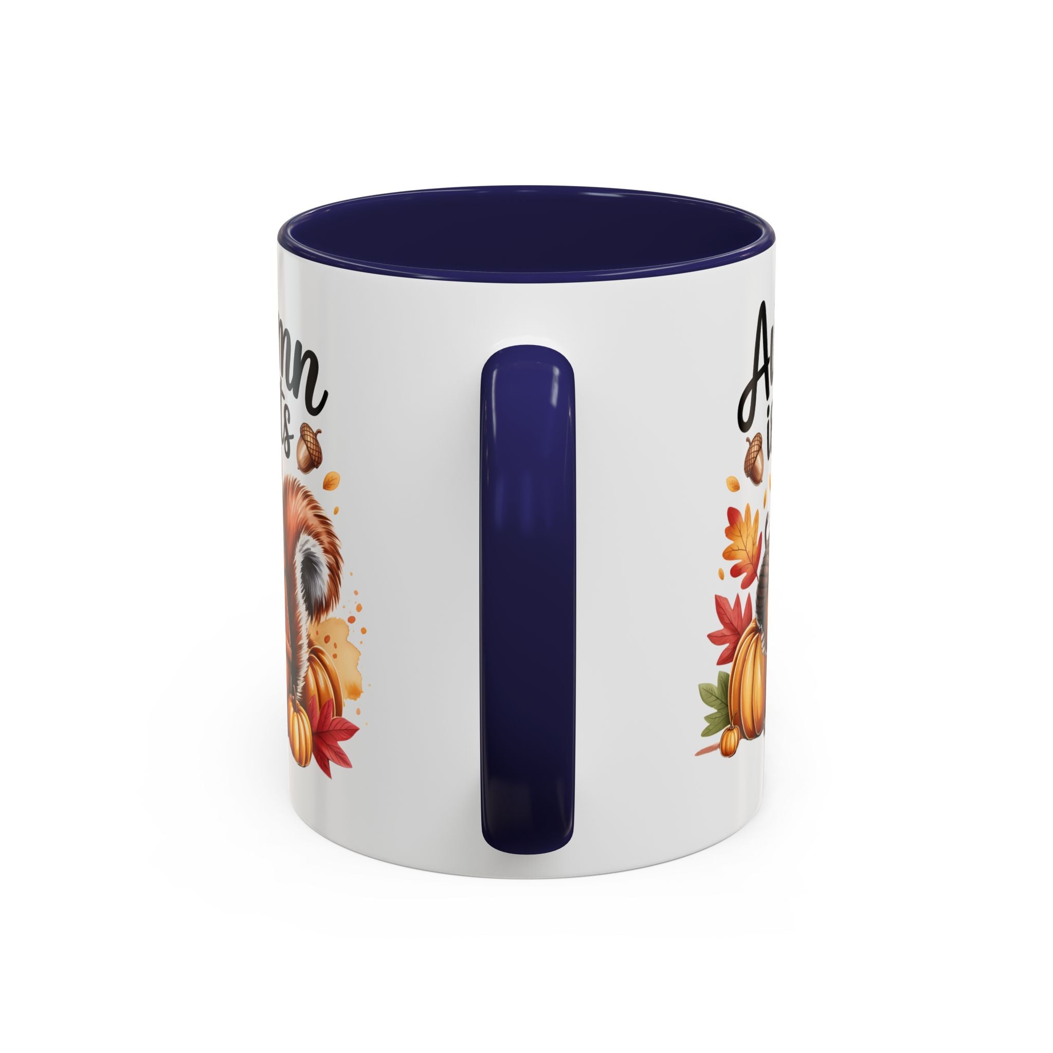 Autumn is nuts  Accent Coffee Mug - Perfect for Fall Celebrations nature and animal lovers