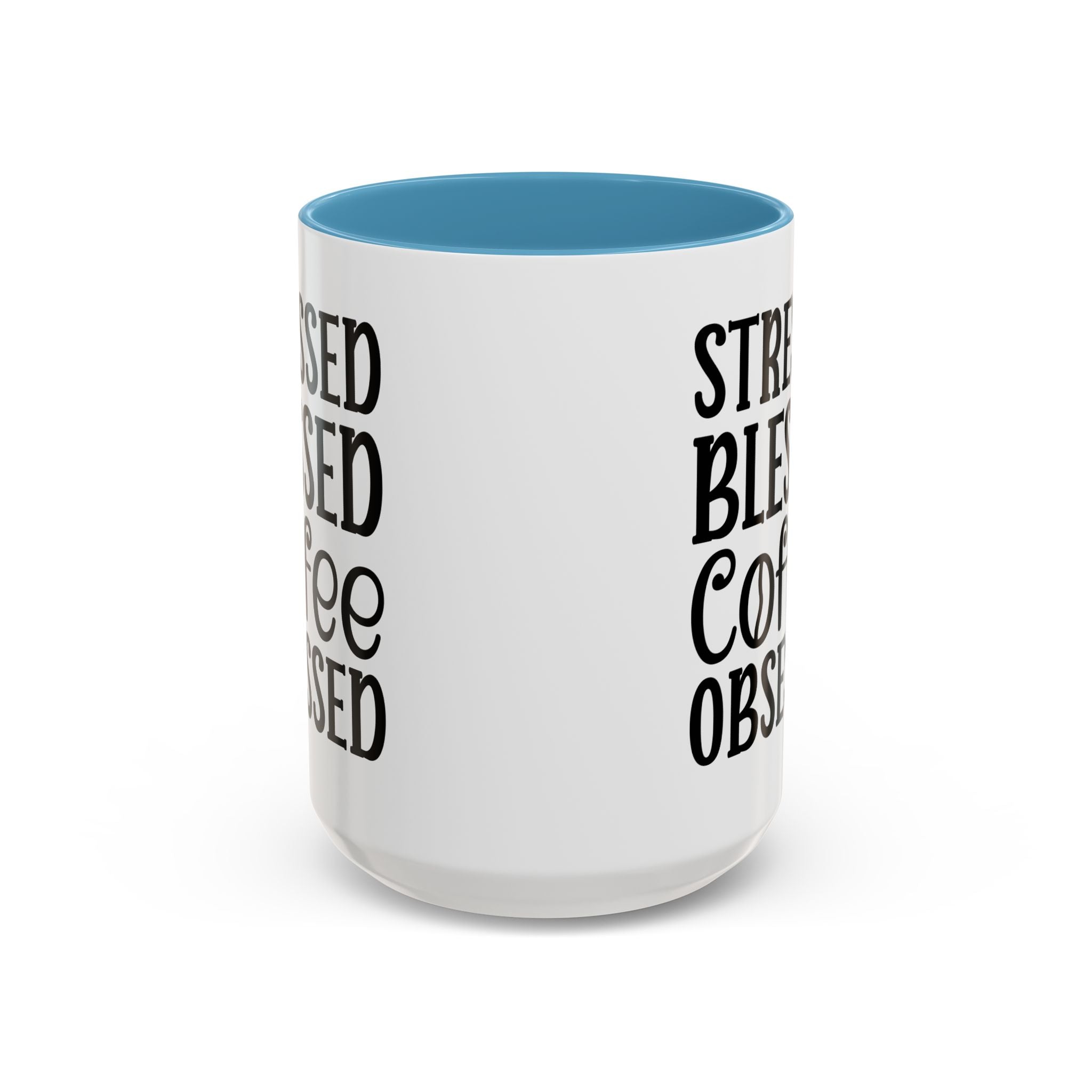 Stressed Blessed Coffee Obsessed Mug, Motivational Coffee Mug, Gift for Coffee Lovers, Funny Office Mug, Self-Care Gift Idea