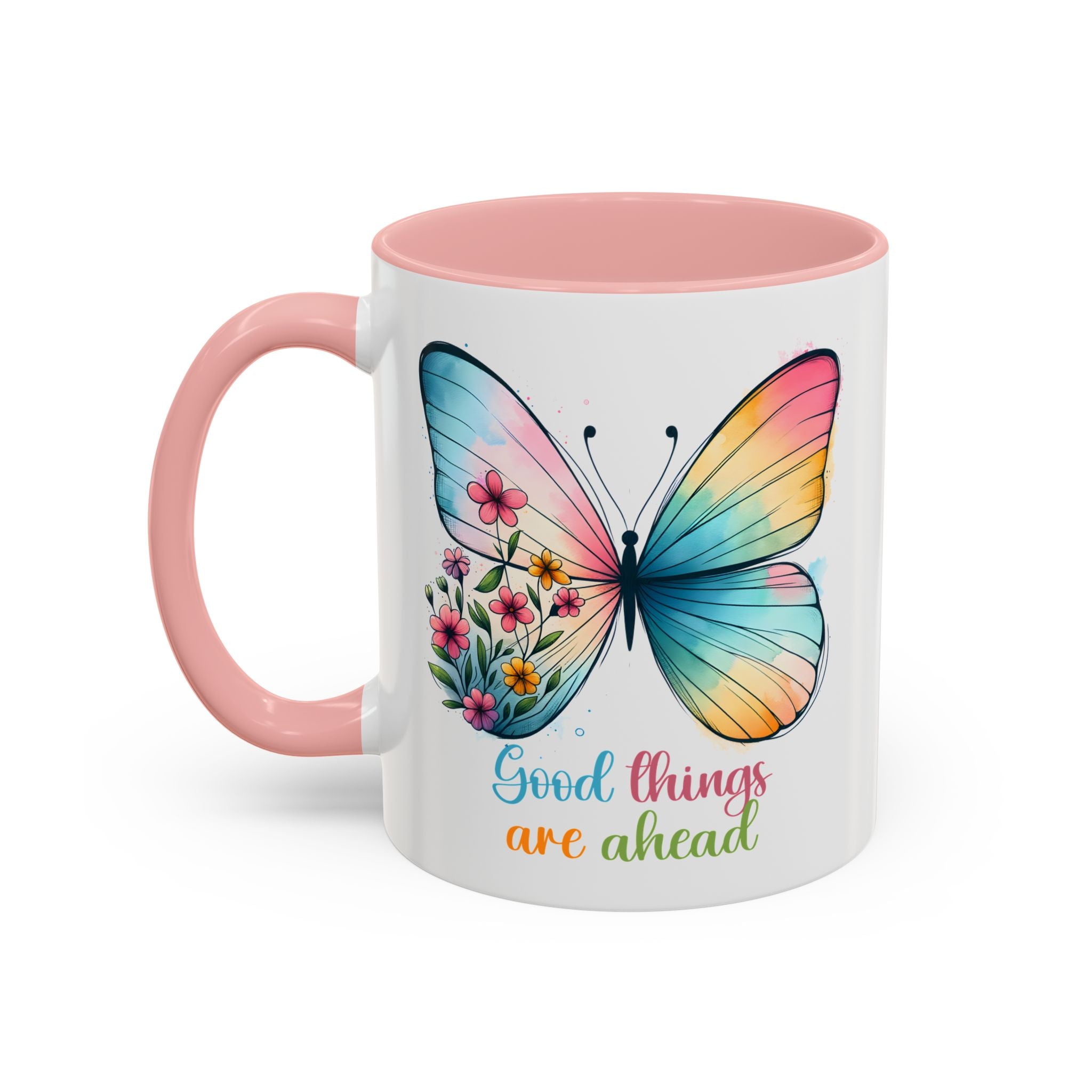 Inspirational Butterfly Coffee Mug positive vibe mental health
