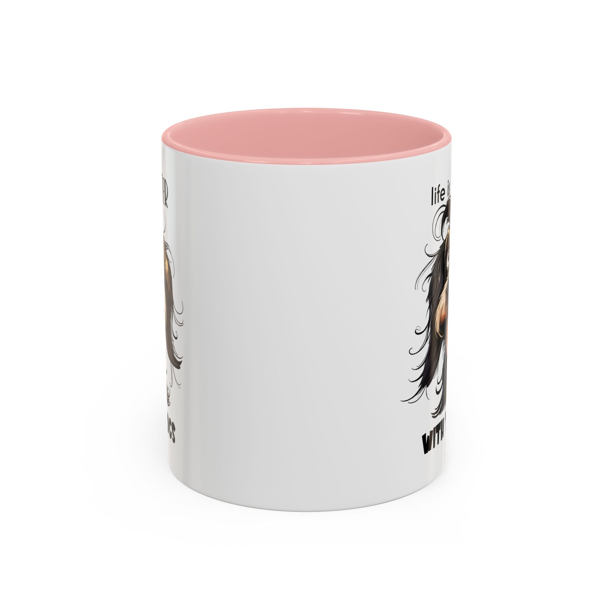 Life is Better with Dogs Coffee Mug - Cute Dog Lover Gift, Animal Themed Mug, Pet Owner Present, Fun Coffee Cup, Gift for Him/Her