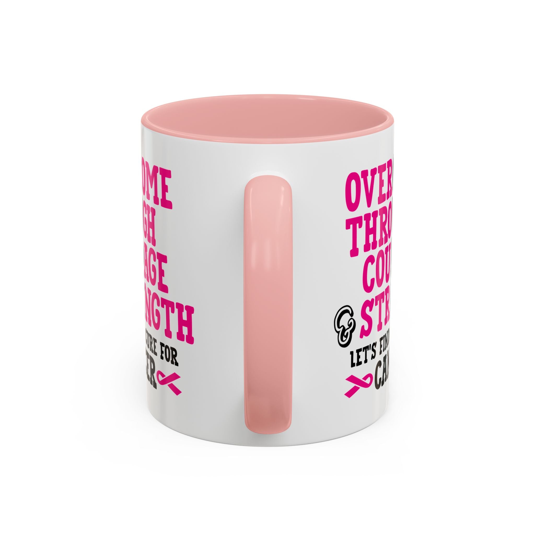 Inspirational Coffee Mug for Cancer Awareness, Gift for Supporters, Fundraising Mug for Breast Cancer, Motivational, 11oz, 15oz