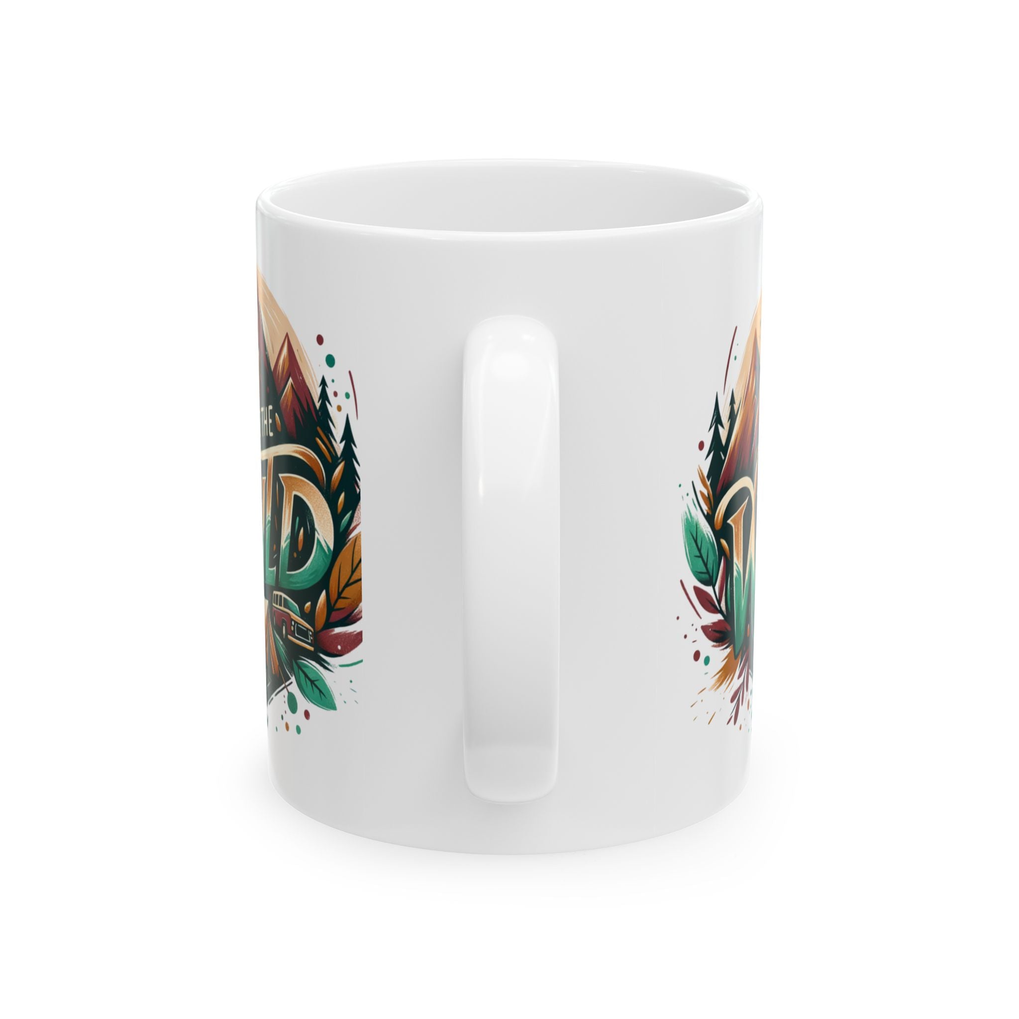 camping Themed coffee Mug, Coffee Cup, Tea Mug, Gift for Her, Home Decor, Kitchen Accessories, Rustic Style, Nature Lover's Mug