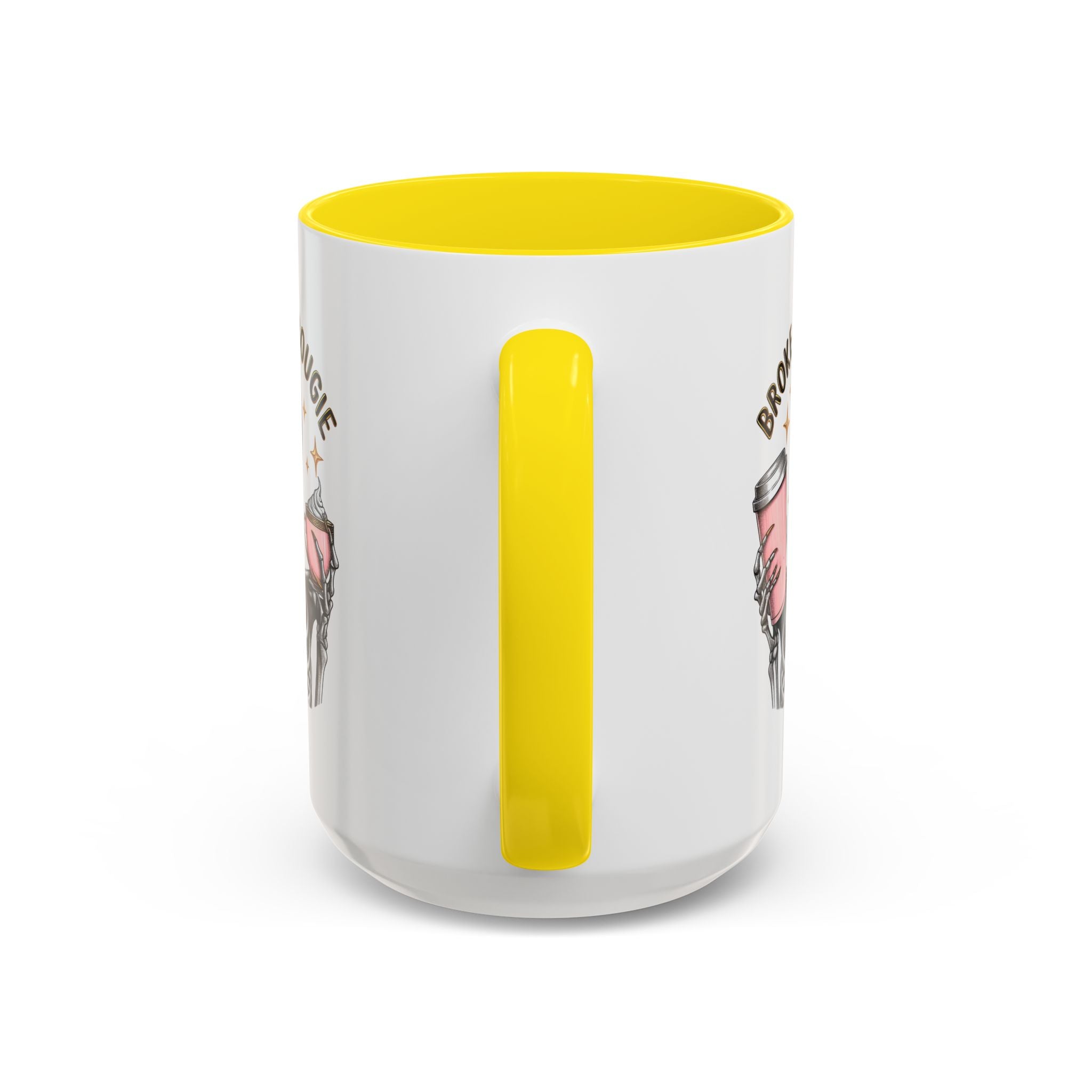 Broke and Bougie Coffee Mug, Skeleton Mug, Halloween Mug, Unique Gift for Coffee Lovers, Spooky Decor