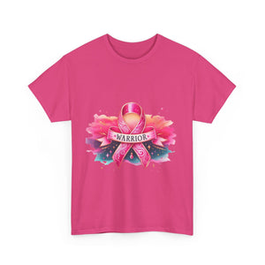 Breast Cancer Awareness Tee, Warrior T-shirt for Women, Inspirational Gift, Supportive Apparel, Pink Ribbon Shirt, Unisex Cotton Top