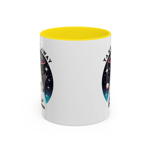 Galactic Skeleton Coffee Mug, Take Me Away Mug, Space-Themed Mug, Unique Gift for alien Lovers, Sci-Fi Cafe Mug