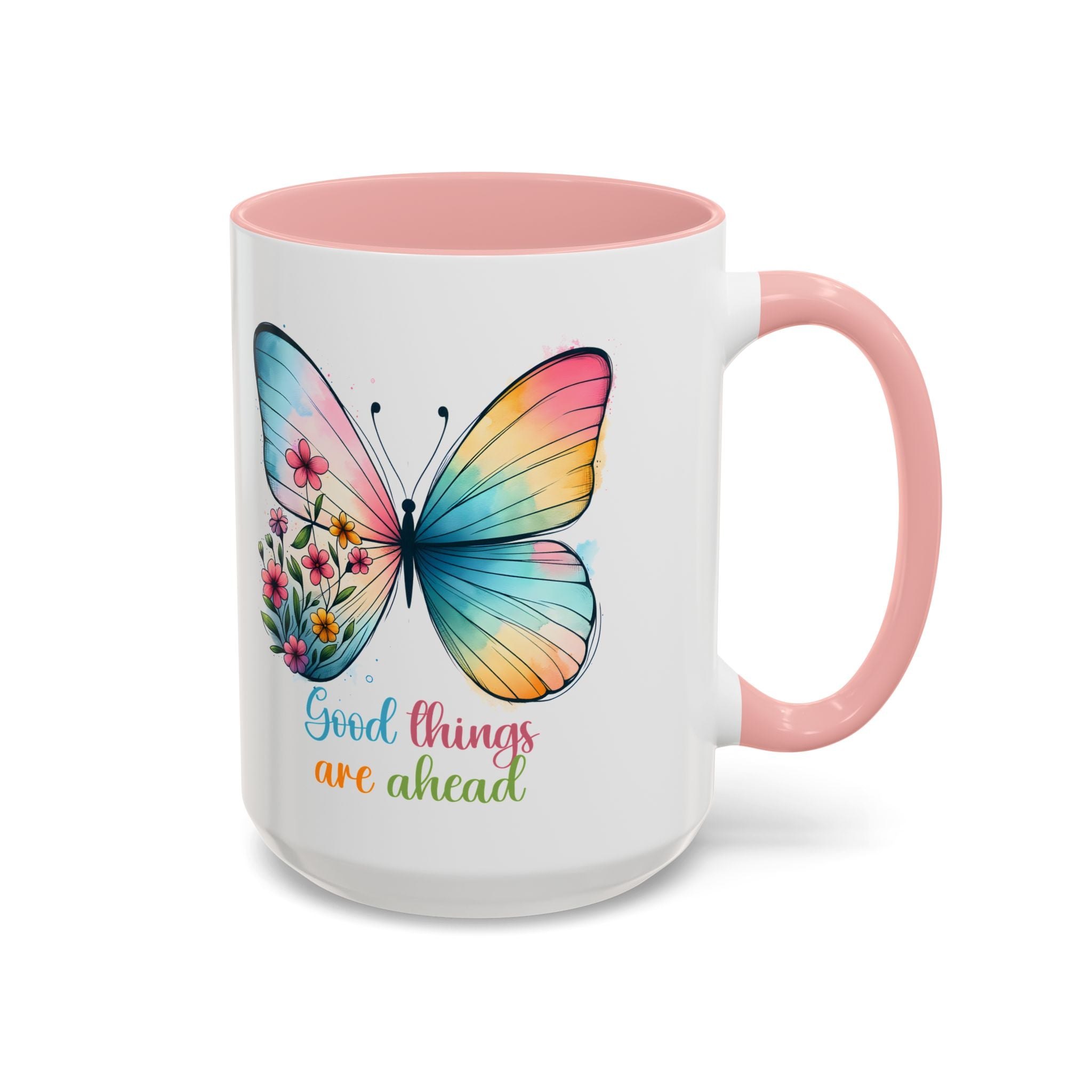 Inspirational Butterfly Coffee Mug positive vibe mental health