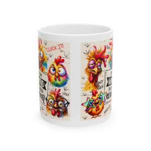 funny Chicken Humor coffee Mug - Fun Gift for Coffee Lovers, Kitchen Decor, Chickens, Quirky Design, Birthday Gift