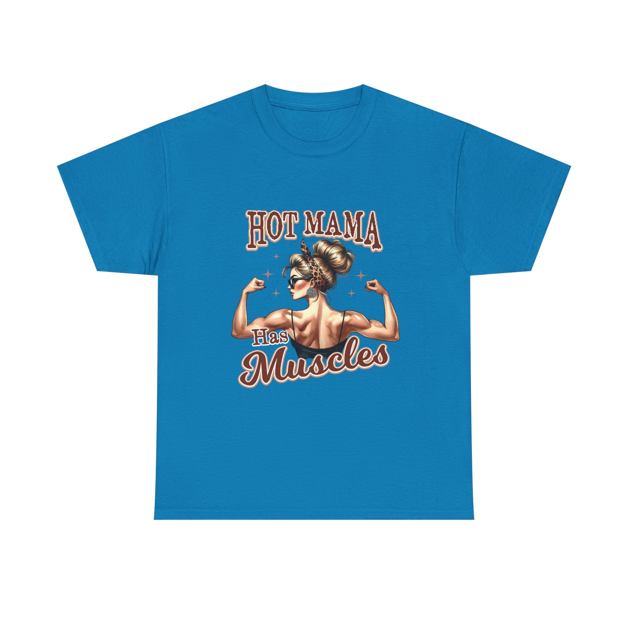 Muscle Mama Tee: Empowering Unisex Cotton Shirt, Gift for Moms, Fitness Lovers, Workout Apparel, Birthday, Mother's Day