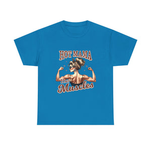 Muscle Mama Tee: Empowering Unisex Cotton Shirt, Gift for Moms, Fitness Lovers, Workout Apparel, Birthday, Mother's Day