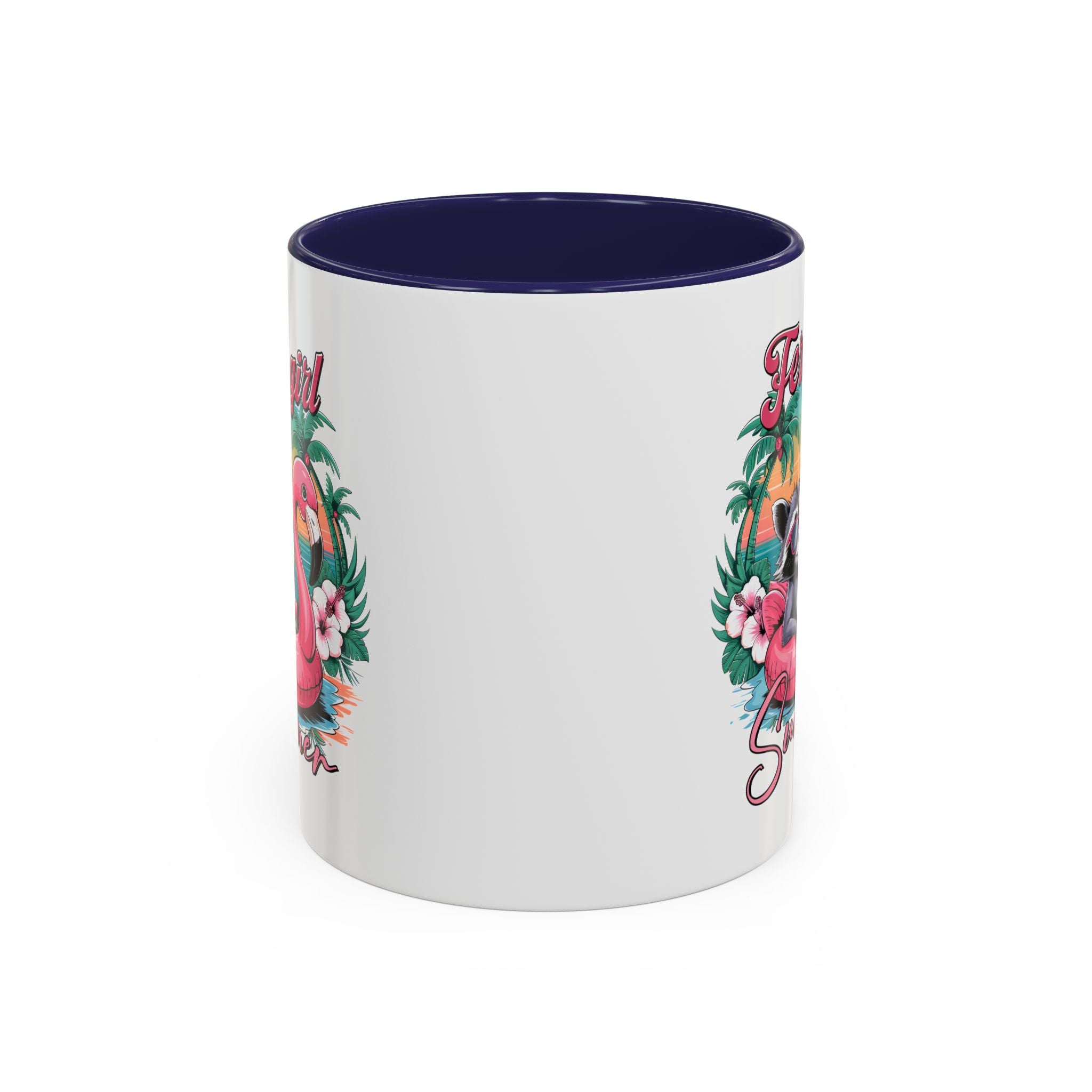 Feral Girl Summer Coffee Mug - Accent Design for Animal Lovers
