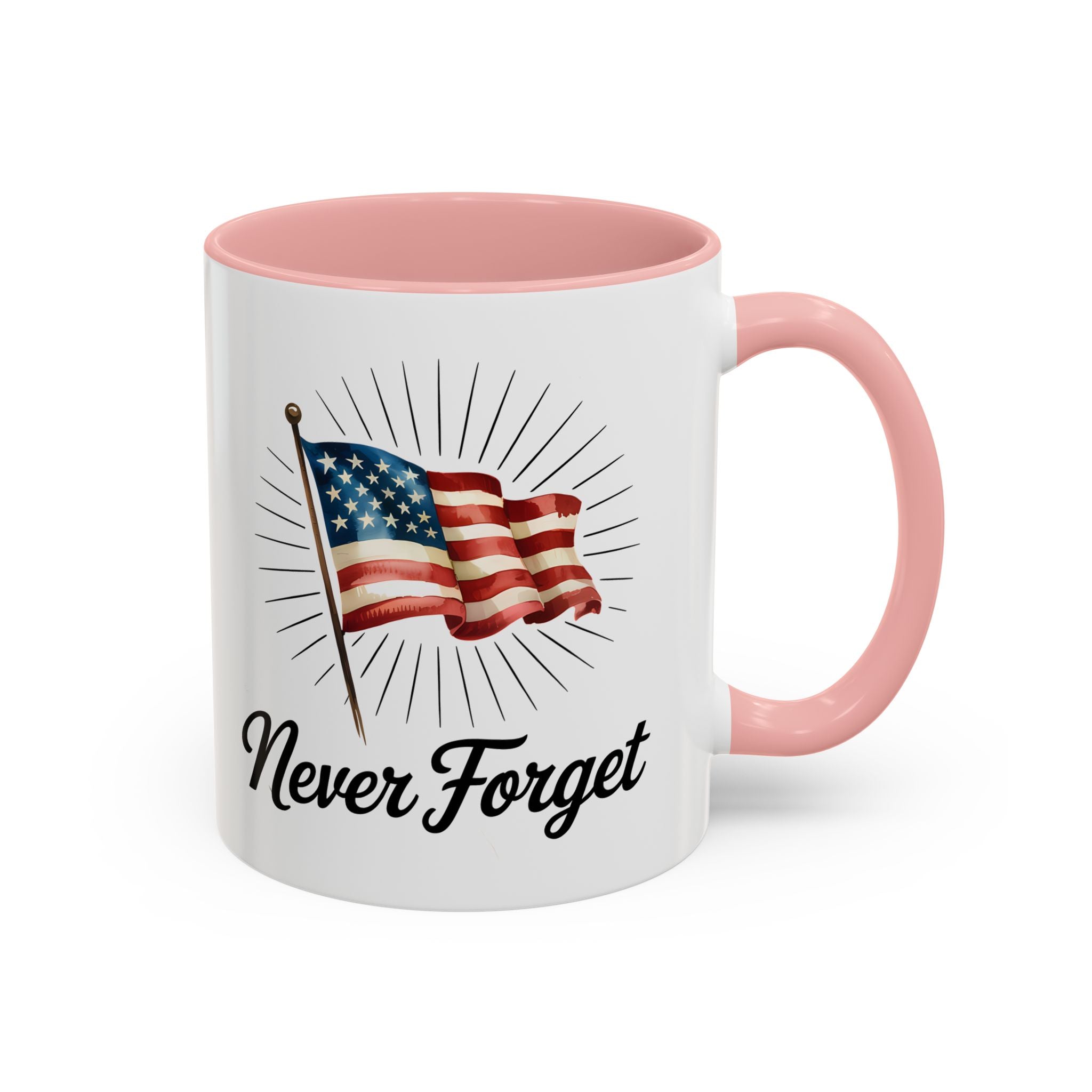 Patriotic Never Forget Coffee Mug - 11oz & 15oz USA flag