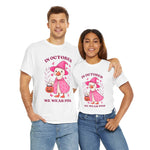 Breast Cancer Awareness Tee, Cute Pink Duck Shirt for October, Unisex Cotton T-Shirt, Awareness Month Apparel, Funny Halloween Outfit