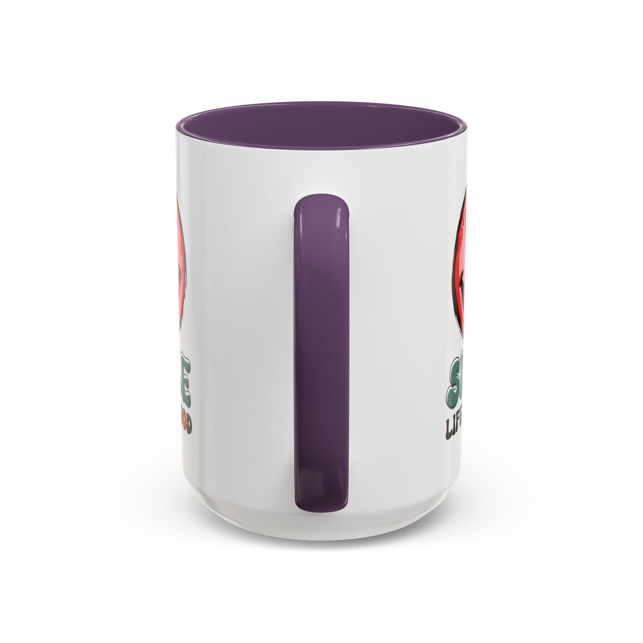 Smiley Face Accent Coffee Mug - "Smile, Life is Good" - 11oz & 15oz